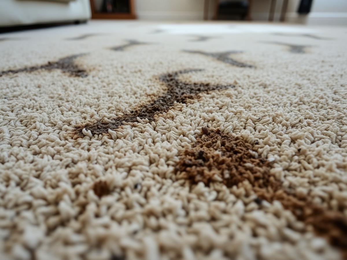 Alfombra de living — antes del servicio